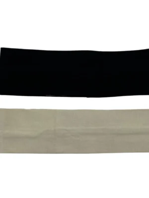 HEADBAND 2 PACK - BLACK & BEIGE