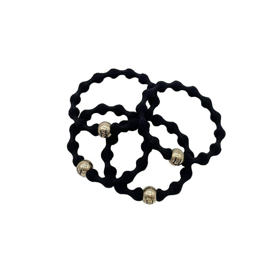 ELASTIC HAIR TIE - BLACK