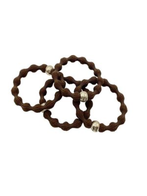 ELASTIC HAIR TIE - BROWN