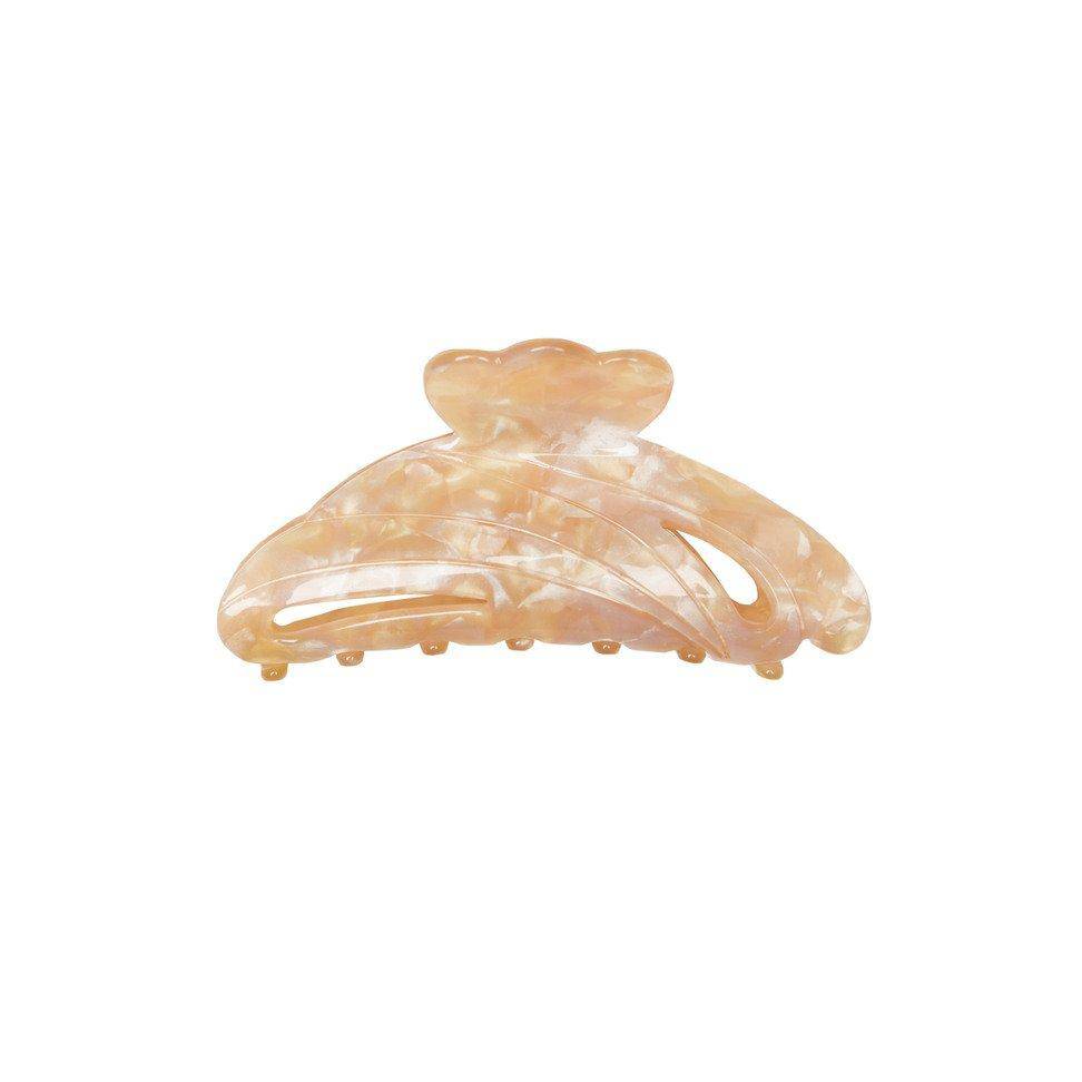 SOLID HAIR CLIP - BEIGE