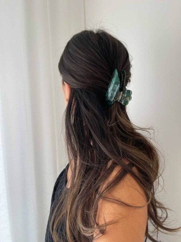 SOLID HAIR CLIP - GREEN